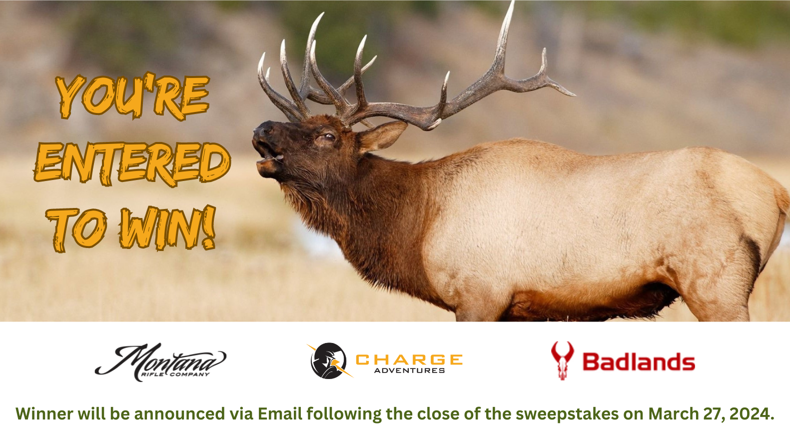 2024 MT Rifle Elk & Deer Hunt Giveaway Submission Confirmation Page